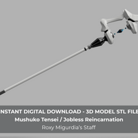 Mushuko Tensei Jobless Reincarnation Roxy Migurdia Staff 3D Model STL File