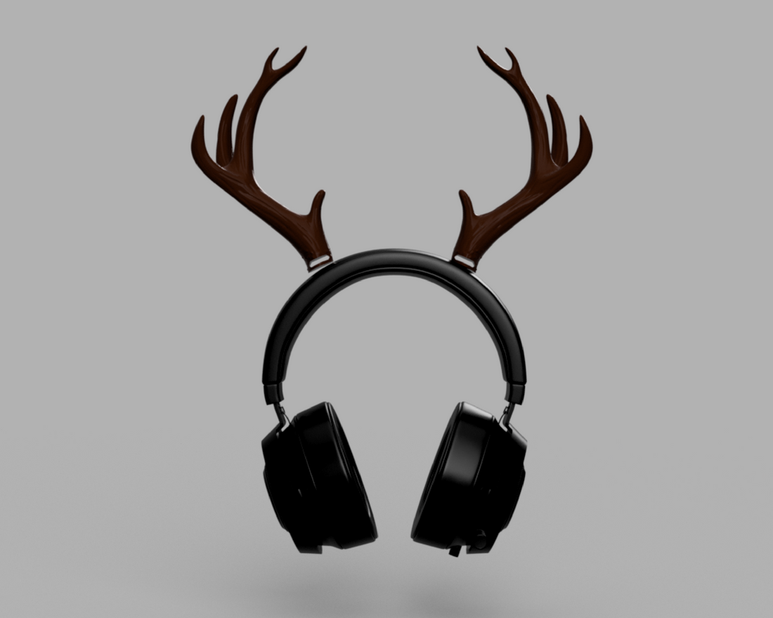 Headphone Antlers 3D Model STL File