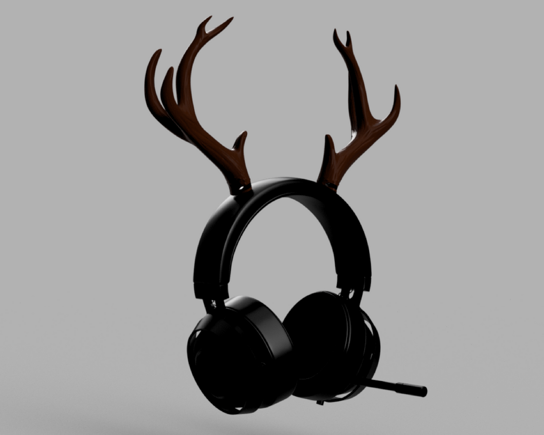 Headphone Antlers 3D Model STL File