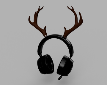 Headphone Antlers 3D Model STL File