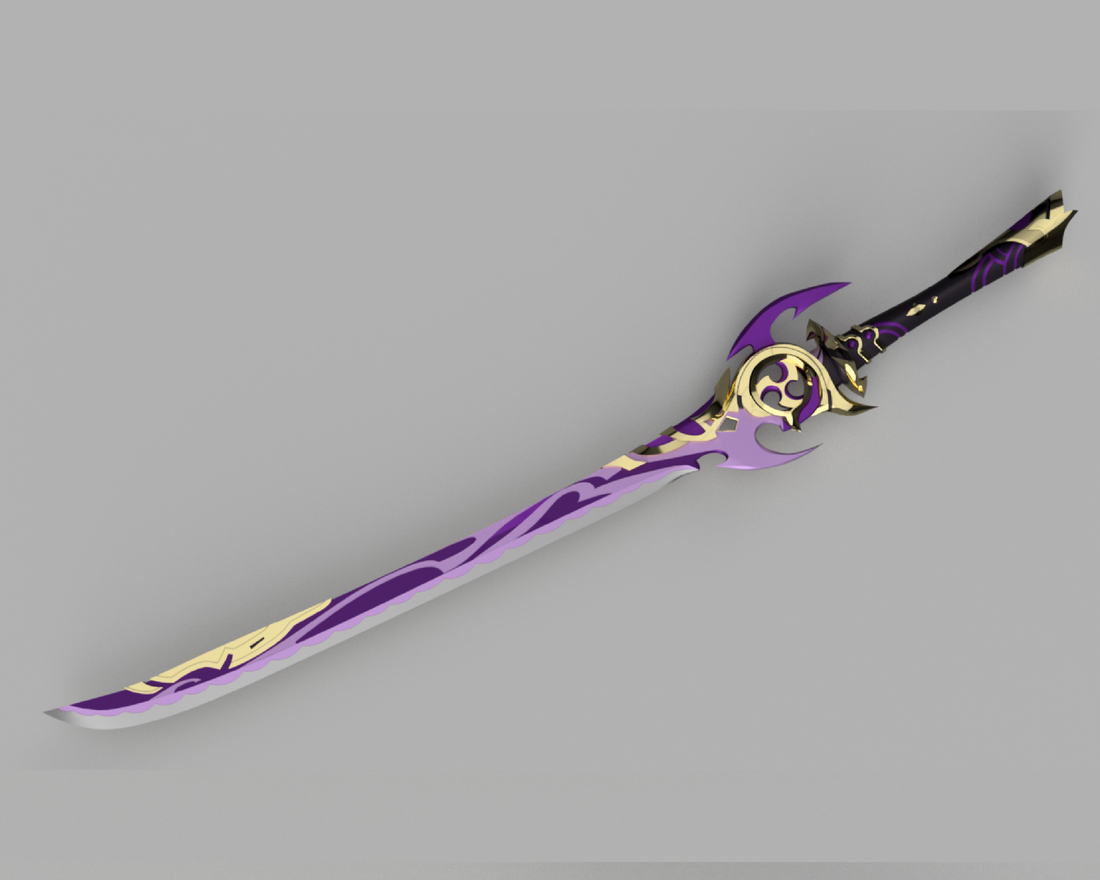 Genshin Impact Mistsplitter Reforged Cosplay Sword 3D Model STL File