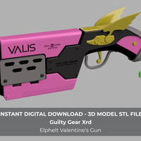 Elphelt Valentine Prop Gun Guilty Gear Xrd 3D Model STL File