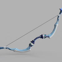 Genshin Impact Sacrificial Bow Diona Cosplay Prop 3D Model STL File