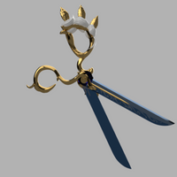 Cafe Cutie Gwen Scissor Blade Cosplay Prop STL File 3D Model