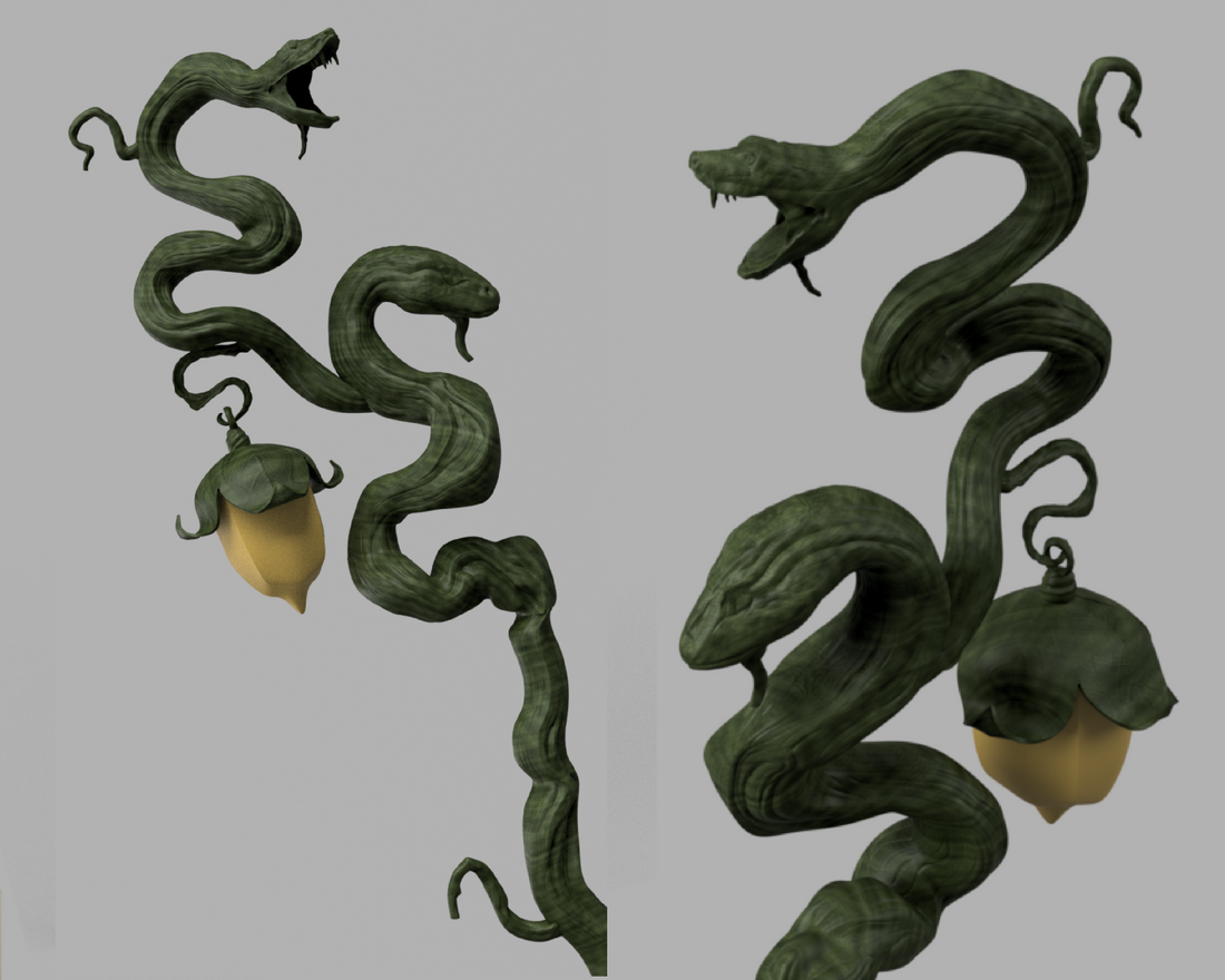 Fearne's Staff of the Adder Cosplay 3D Model STL File