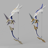 Genshin Impact Amos Bow Ganyu Cosplay Bow 3D Model STL File for LEDs - Porzellan Props