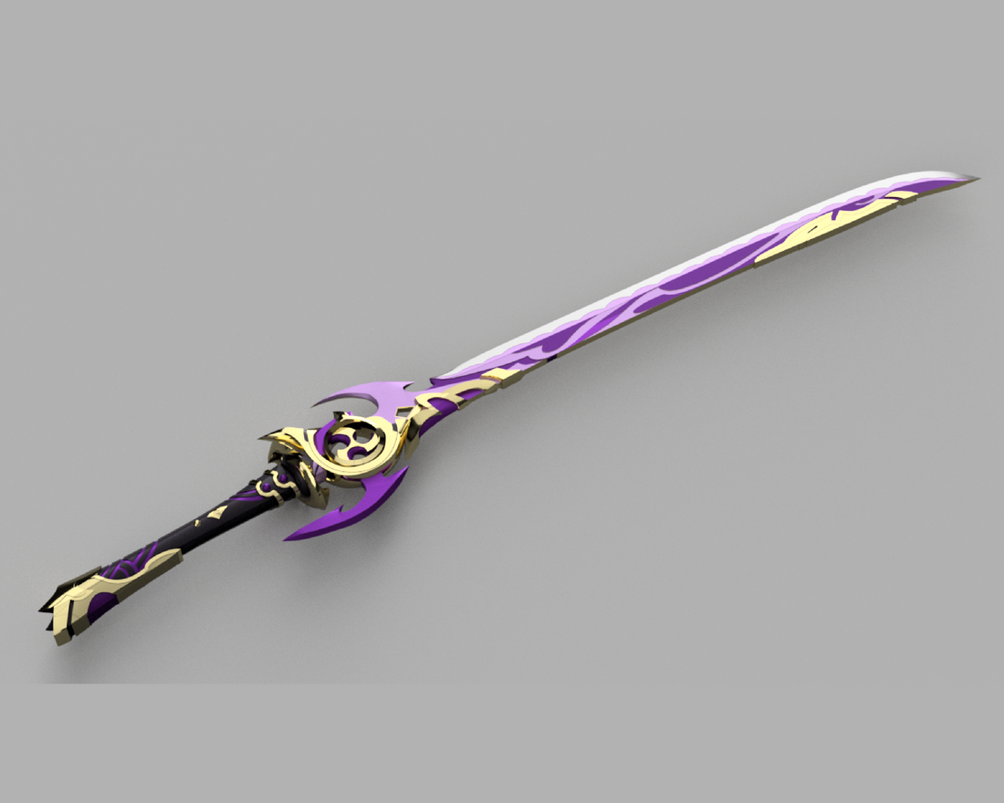 Genshin Impact Mistsplitter Reforged Cosplay Sword 3D Model STL File