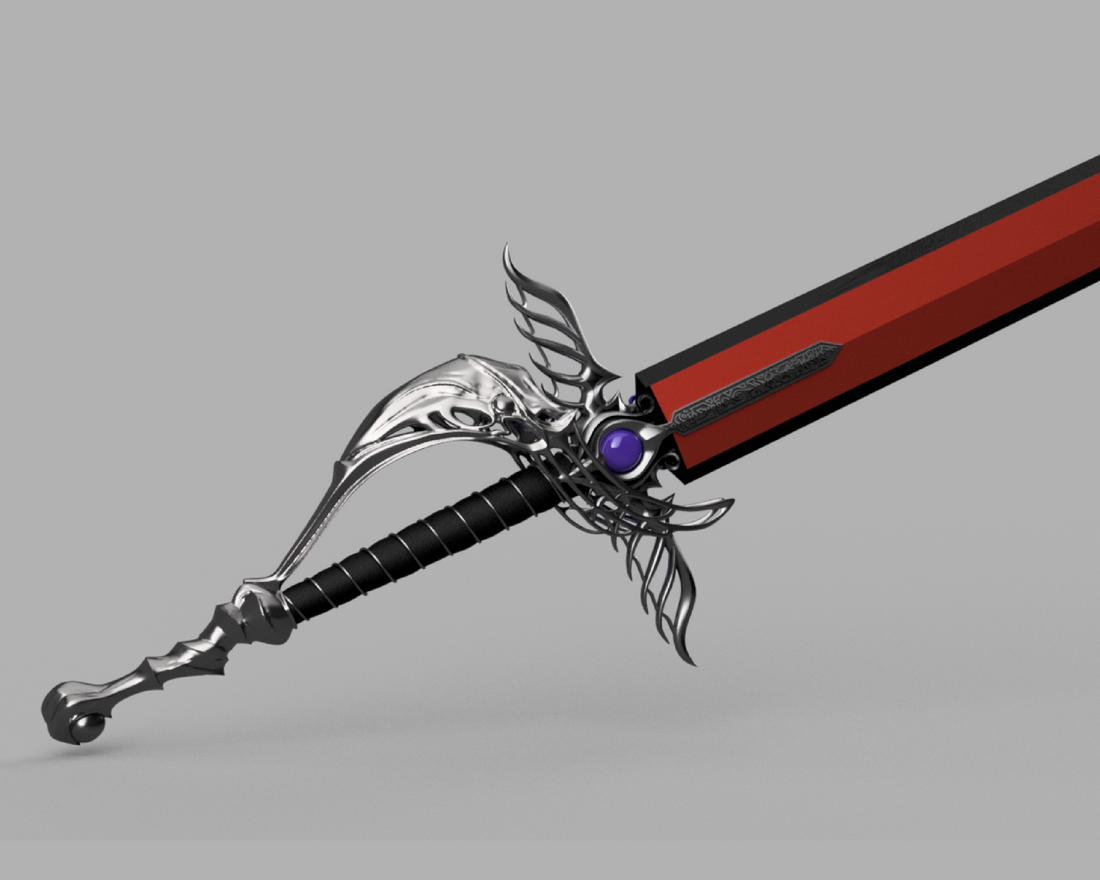 Crisis Core: Final Fantasy VII 7 Genisis Sword 4.5' long 3D Model STL file for Cosplay