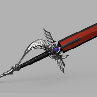 Crisis Core: Final Fantasy VII 7 Genisis Sword 4.5' long 3D Model STL file for Cosplay