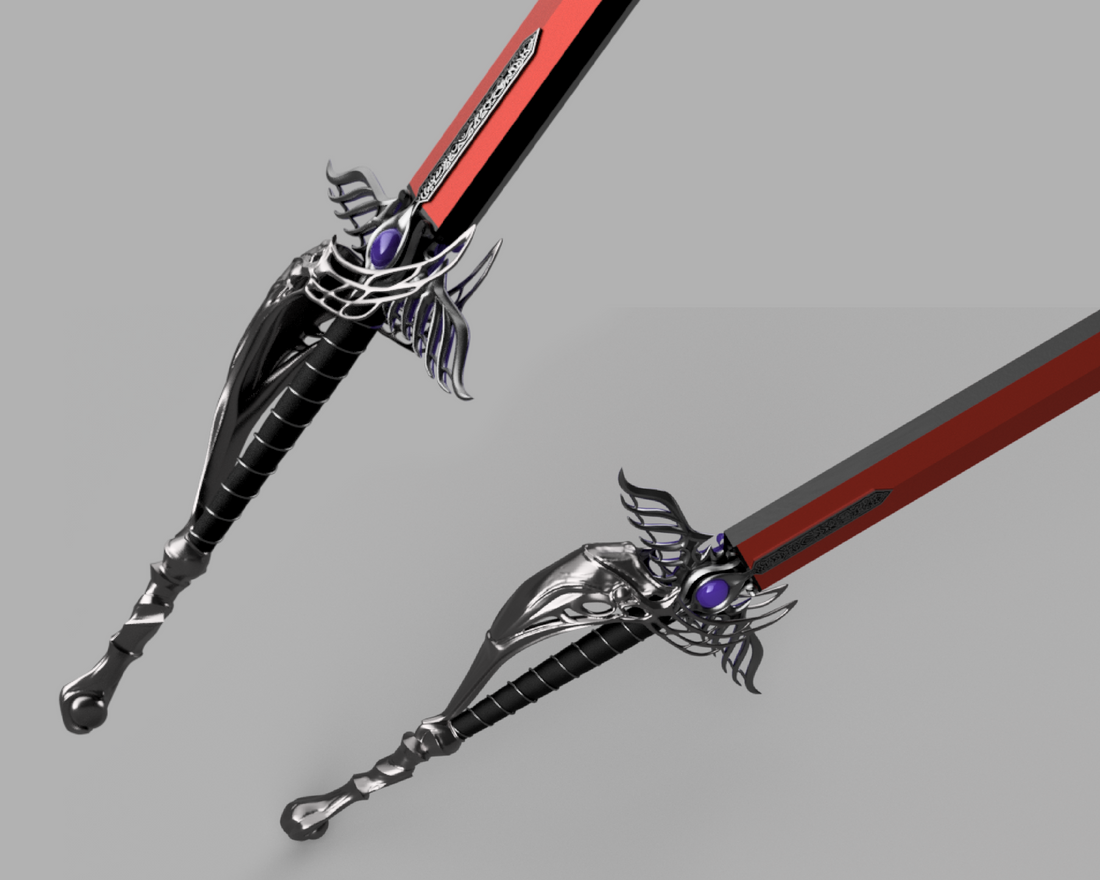 Crisis Core: Final Fantasy VII 7 Genisis Sword 4.5' long 3D Model STL file for Cosplay