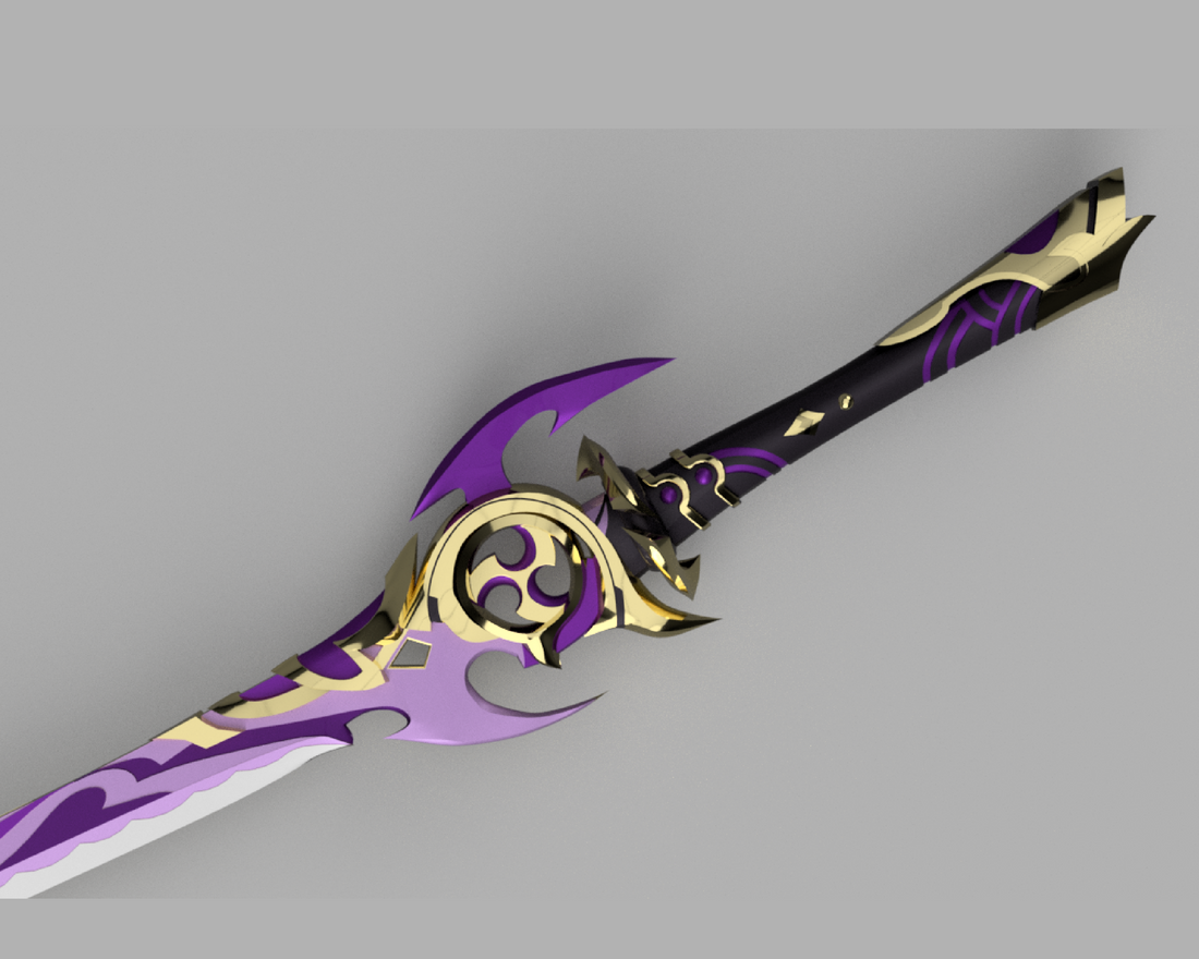 Genshin Impact Mistsplitter Reforged Cosplay Sword 3D Model STL File