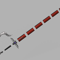 Crisis Core: Final Fantasy VII 7 Genisis Sword 4.5' long 3D Model STL file for Cosplay