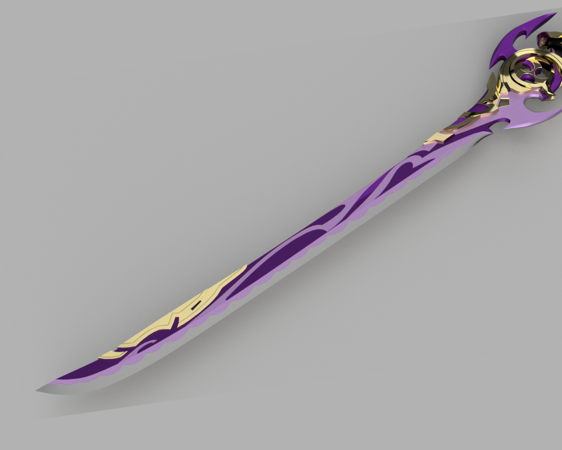 Genshin Impact Mistsplitter Reforged Cosplay Sword 3D Model STL File