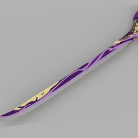 Genshin Impact Mistsplitter Reforged Cosplay Sword 3D Model STL File