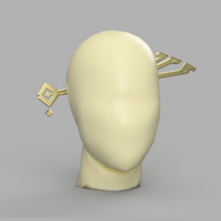 Genshin Impact Beidou Hair Clip 3D Model STL File - Porzellan Props