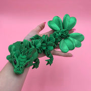 Emerald Green Clover Articulated Dragons