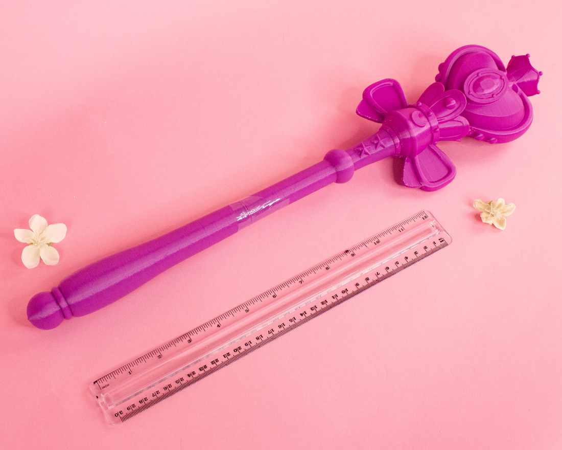 Sailor Moon Spiral Heart Moon Rod 3D Model STL File for Cosplay - Porzellan Props