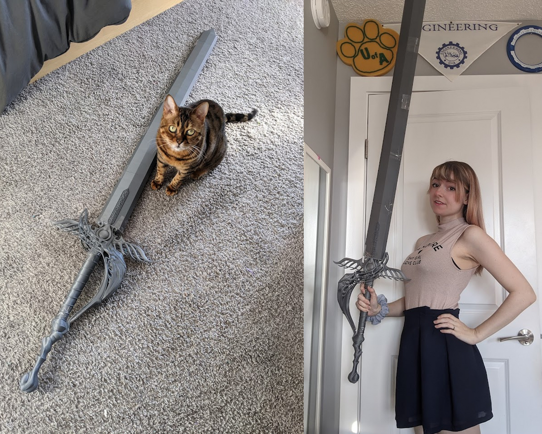 Crisis Core: Final Fantasy VII 7 Genisis Sword 4.5' long 3D Model STL file for Cosplay