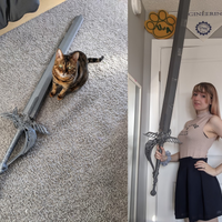 Crisis Core: Final Fantasy VII 7 Genisis Sword 4.5' long 3D Model STL file for Cosplay