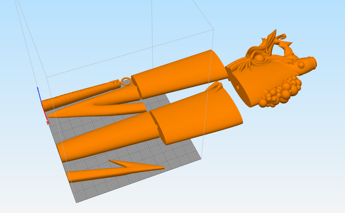 Final Fantasy X Brotherhood Sword 4.5' long 3D Model STL file for Cosplay