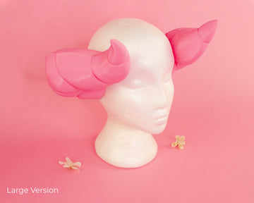 Narmaya Granblue Fantasy Cosplay Horns 3D Printed Cosplay Kit - Porzellan Props