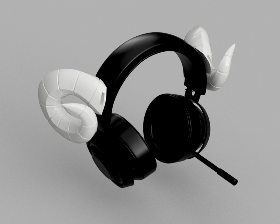 Ram Headphone Horns 3D Model STL File