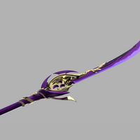 Genshin Impact Engulfing Lightning Cosplay Polearm 3D Model STL File