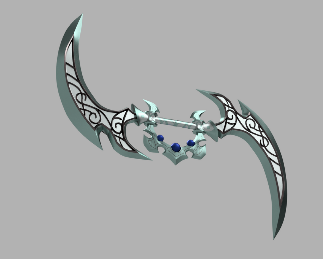 Warcraft Tyrande Whisperwind Glaive Cosplay 3D Model STL File - Porzellan Props