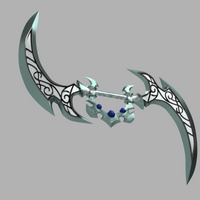 Warcraft Tyrande Whisperwind Glaive Cosplay 3D Model STL File - Porzellan Props