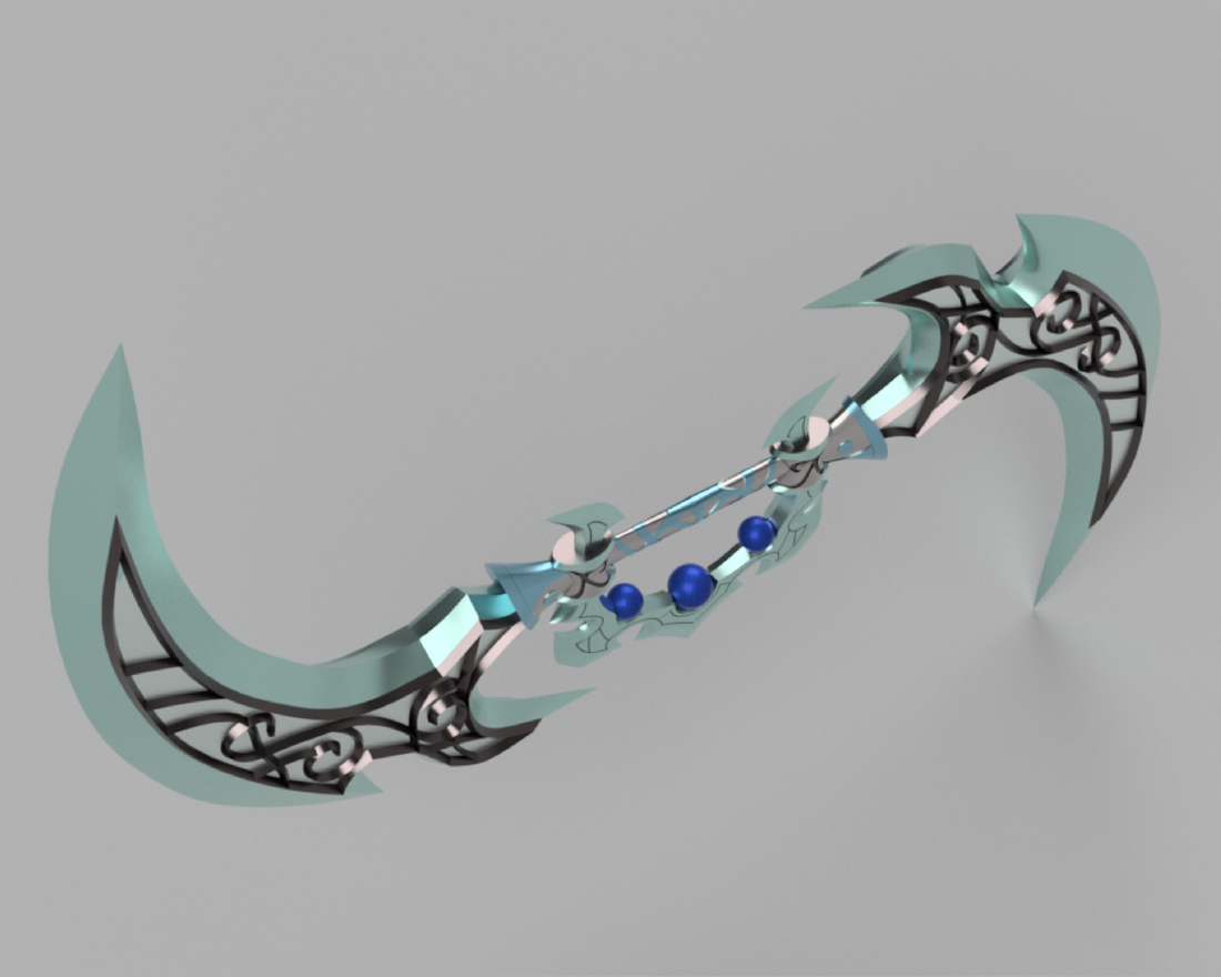 Warcraft Tyrande Whisperwind Glaive Cosplay 3D Model STL File - Porzellan Props