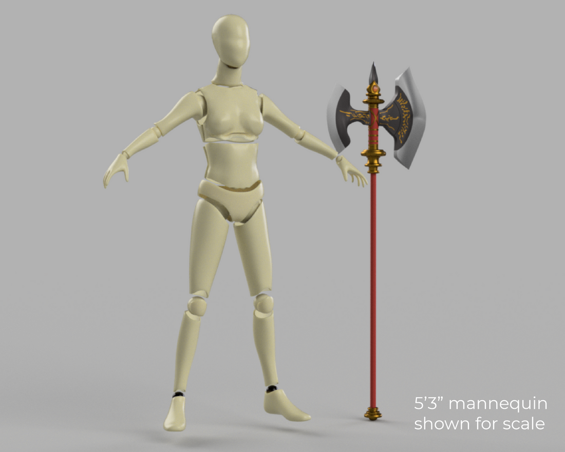 Fire Emblem Shadow Dragon Minerva's Axe Hauteclere 3D Model STL Files for Cosplay - Porzellan Props