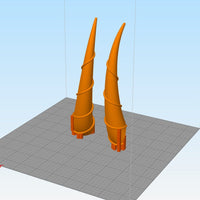 Fate Ibaraki Doji Douji Berserker Cosplay Horns 3D Model STL File - Porzellan Props