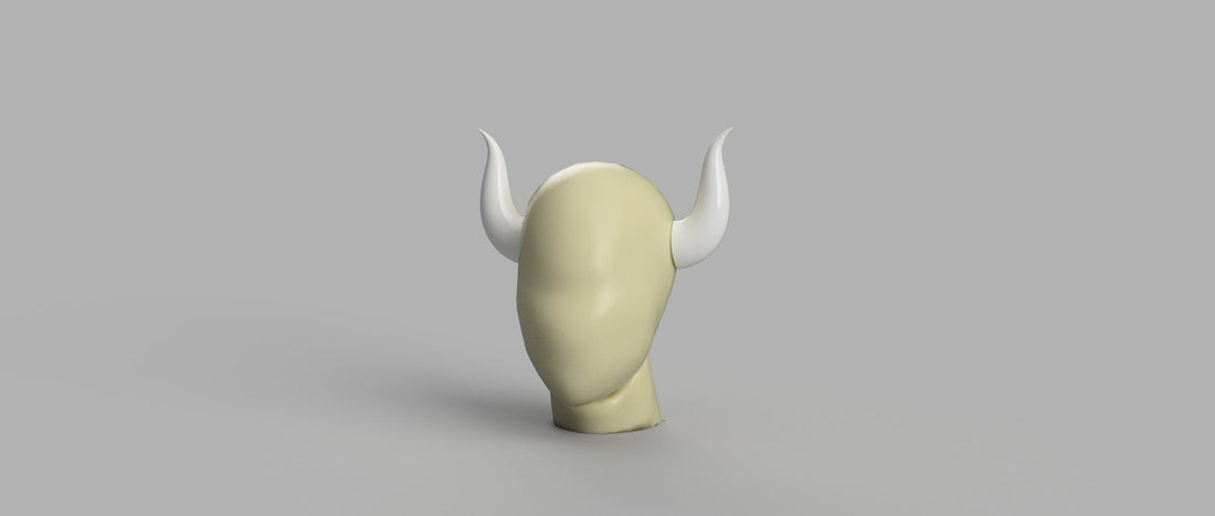 Bowsette Cosplay Horns 3D Model STL File - Porzellan Props