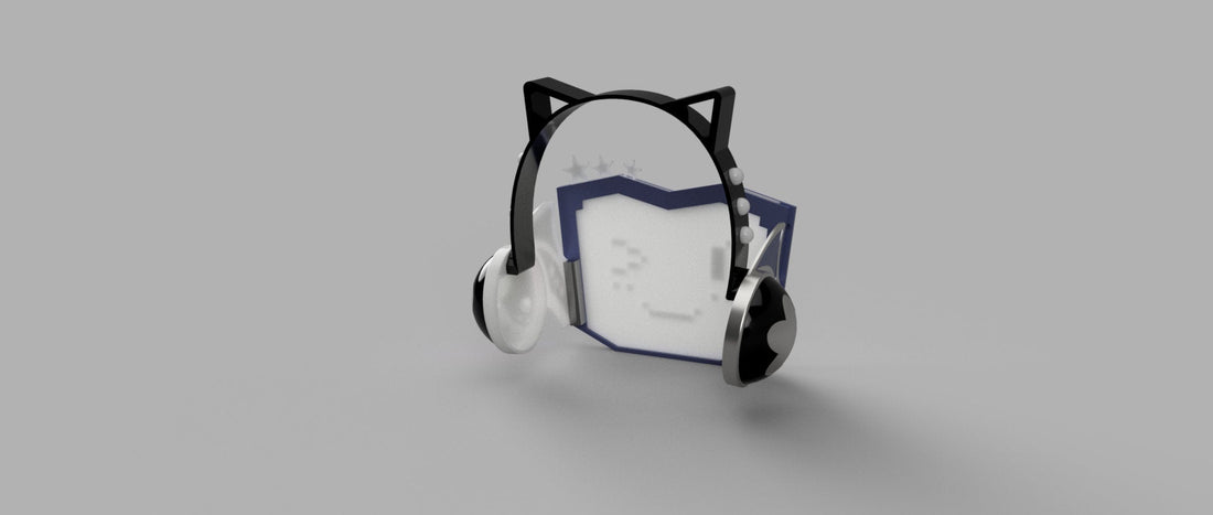 Love Live! PDP Rina Tennoji Headset Earphones Face Mask 3D Model STL File - Porzellan Props