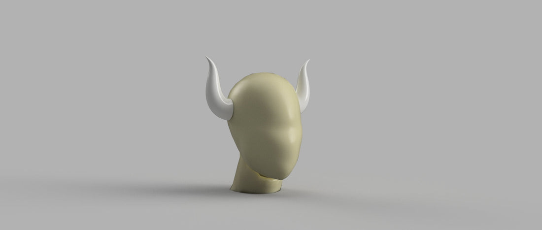 Bowsette Cosplay Horns 3D Model STL File - Porzellan Props