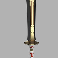 Smash Bros Ultimate | Legend of Zelda Ganondorf Sword 3D Model STL Digital File - Porzellan Props