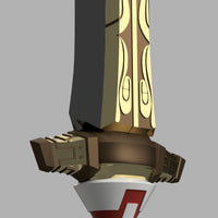 Smash Bros Ultimate | Legend of Zelda Ganondorf Sword 3D Model STL Digital File - Porzellan Props