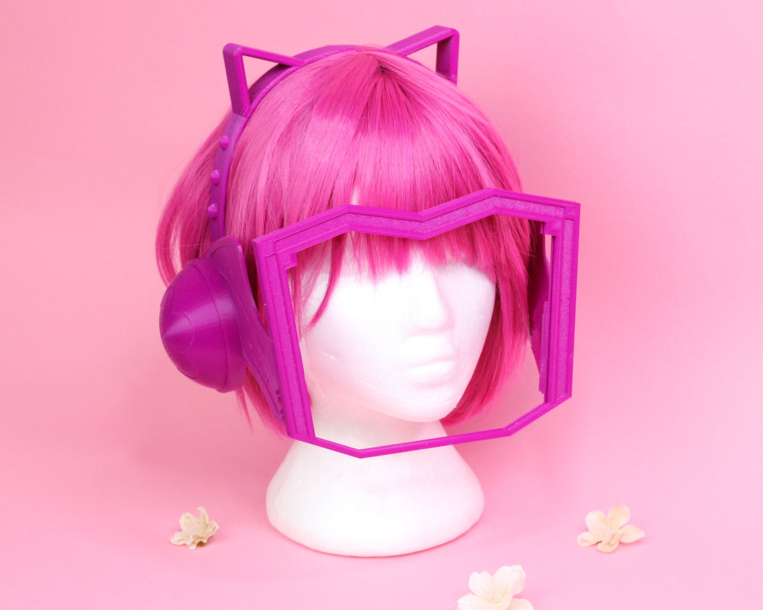 Love Live! PDP Rina Tennoji Headset Earphones Face Mask 3d Printed Cosplay Kit - Porzellan Props