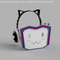 Love Live! PDP Rina Tennoji Headset Additional Face Plates DLC Pack 3D Model STL File - Porzellan Props