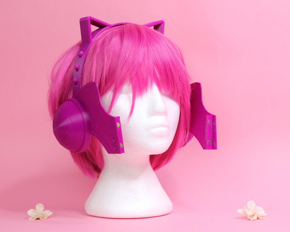 Love Live! PDP Rina Tennoji Headset Earphones Face Mask 3d Printed Cosplay Kit - Porzellan Props