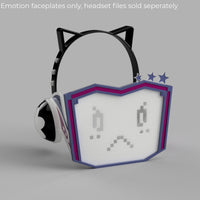 Love Live! PDP Rina Tennoji Headset Additional Face Plates DLC Pack 3D Model STL File - Porzellan Props