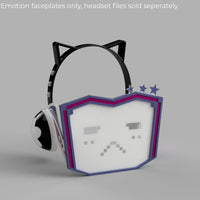 Love Live! PDP Rina Tennoji Headset Additional Face Plates DLC Pack 3D Model STL File - Porzellan Props