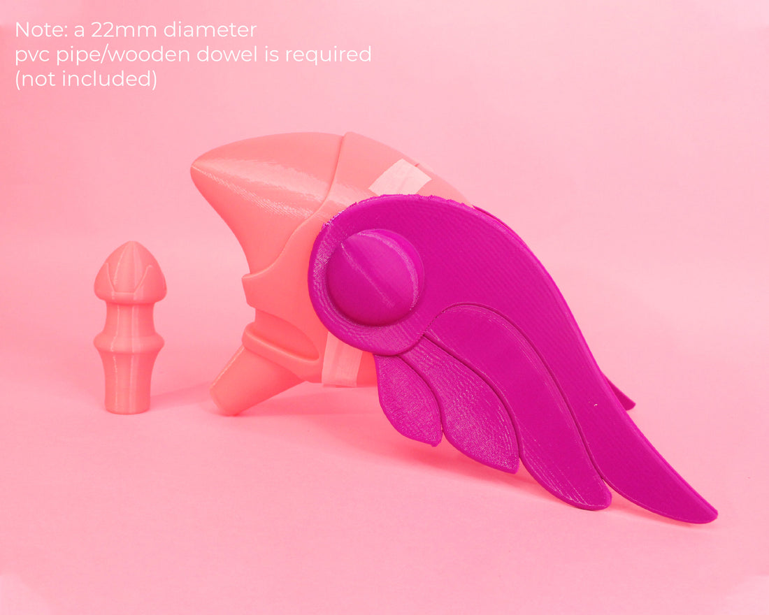 Cardcaptor Sakura Sealing Staff 3D Printed Cosplay Kit - Porzellan Props