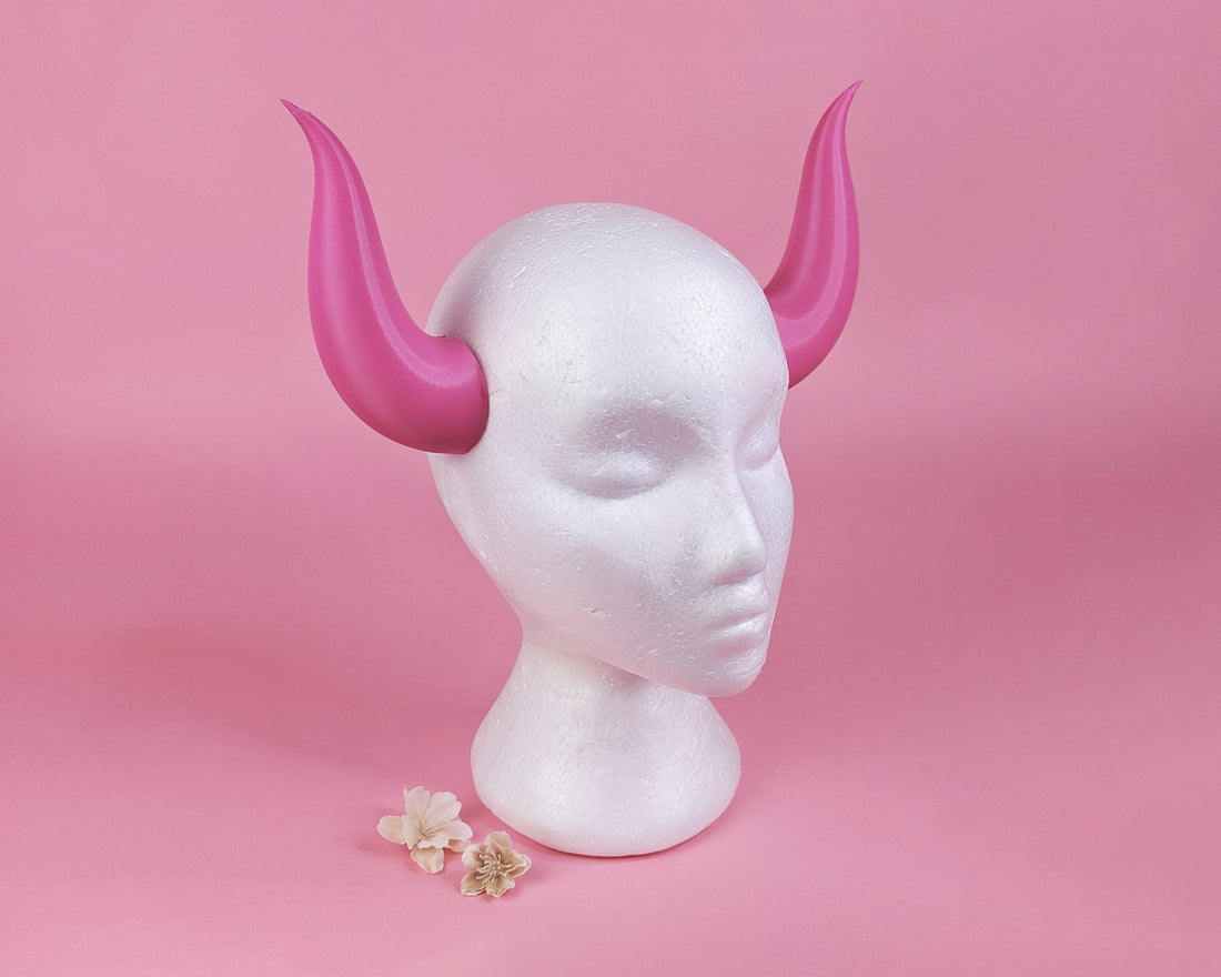 Bowsette Cosplay Horns 3D Model STL File - Porzellan Props