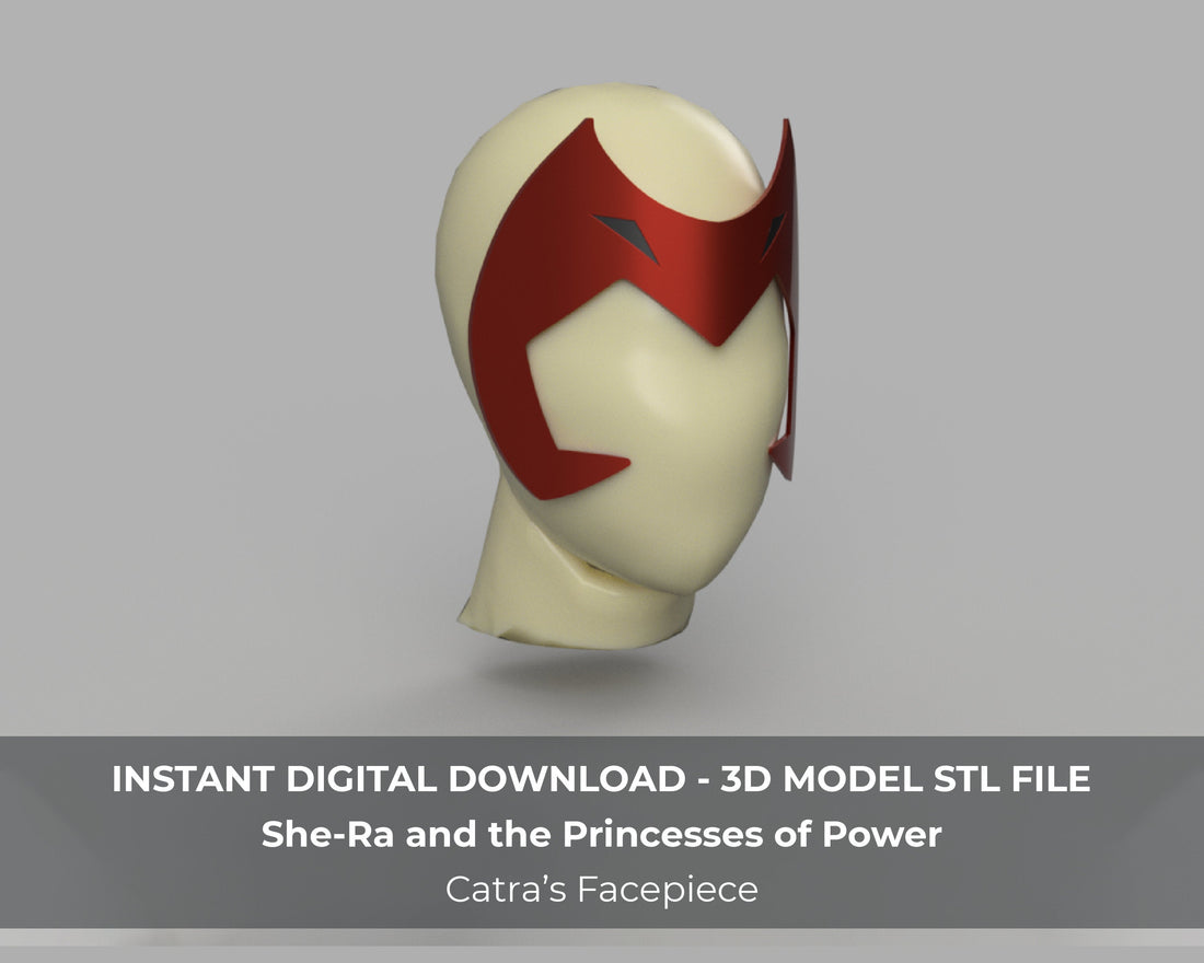 Catra Headpiece 3D Model STL File - Porzellan Props