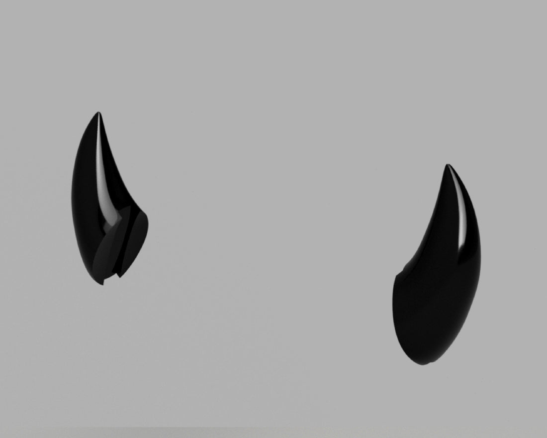 Helltaker Demon Cosplay Horns for Pandemonica, Modeus, Justice, Zdrada, and Malina 3D Model STL Files - Porzellan Props