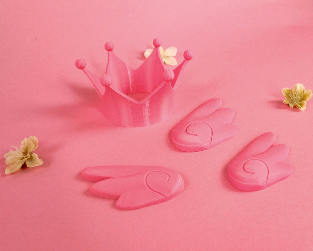 Cardcaptor Sakura Angel Crown Outfit Accessory Pack 3D Printed Cosplay Kit - Porzellan Props