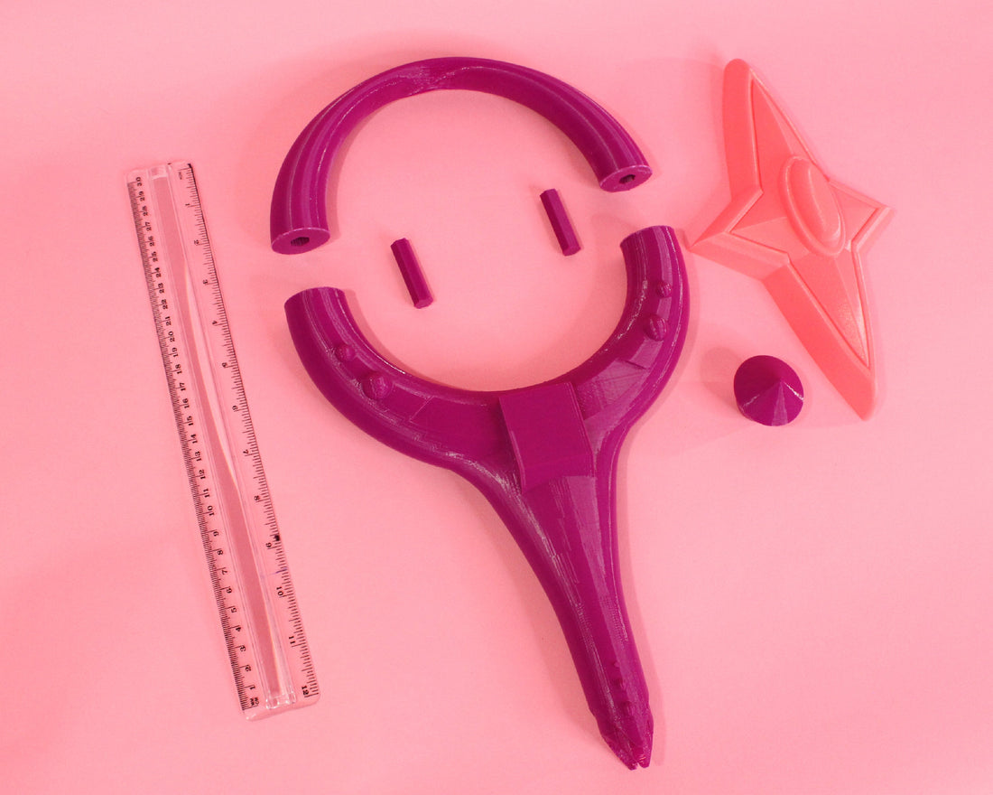 Glimmer's / King Micah's Staff - 3D Printed Cosplay Kit - Porzellan Props