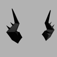 Helltaker Judgement Cosplay Horns 3D Model STL Files - Porzellan Props