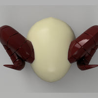 League of Legends LoL Spirit Blossom Kindred Cosplay Ram Horns 3D Model STL File - Porzellan Props